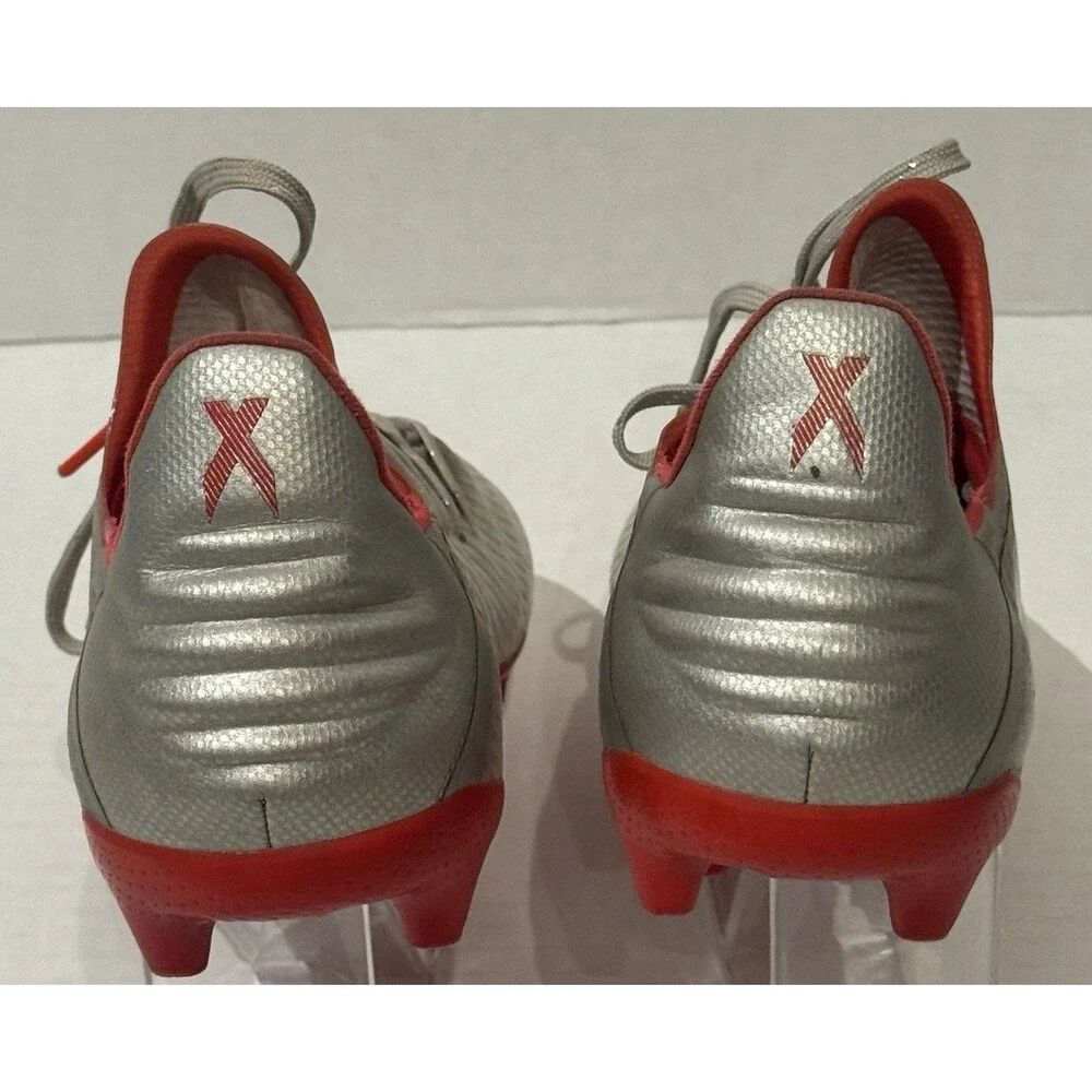 adidas X 19.1 Firm Ground Youth Soccer Size 5.5 Unisex Orange/Gray lace Cleats